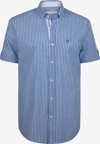 Chemise Felix Hardy en bleu : devant