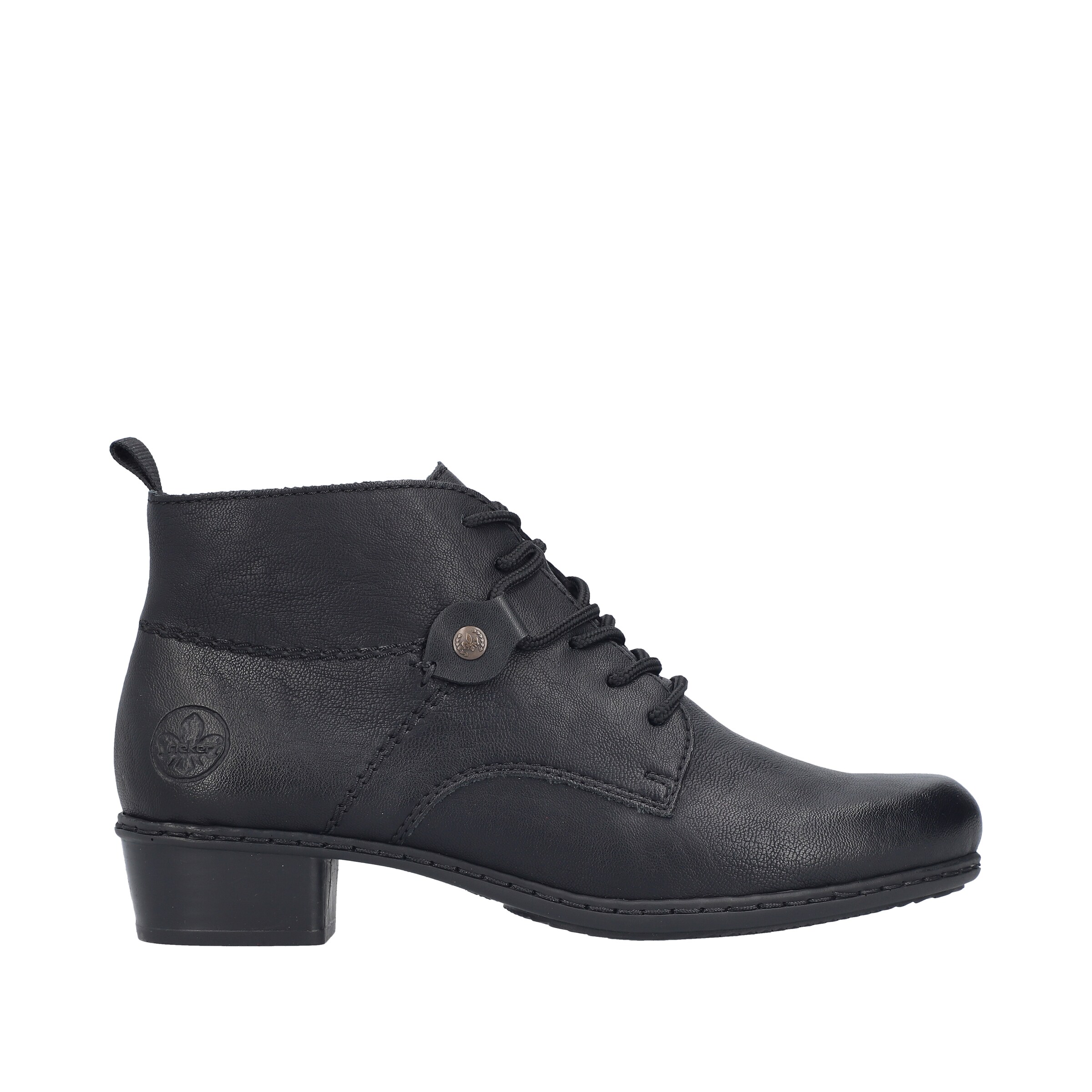 Rieker Schnürstiefelette in Schwarz