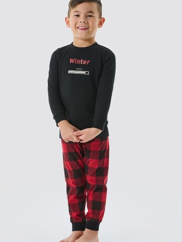 SCHIESSER Pajamas ' Family ' in Red: front