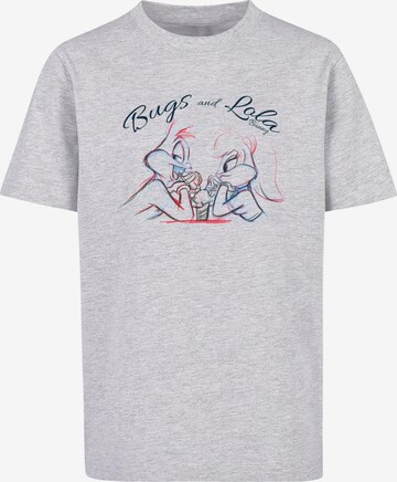 ABSOLUTE CULT T-Shirt 'Looney Tunes - Bugs and Lola' in Grau: predná strana