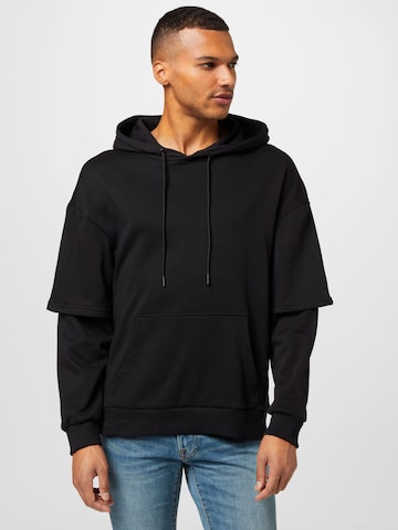 Urban Classics Sweatshirt in Black: front