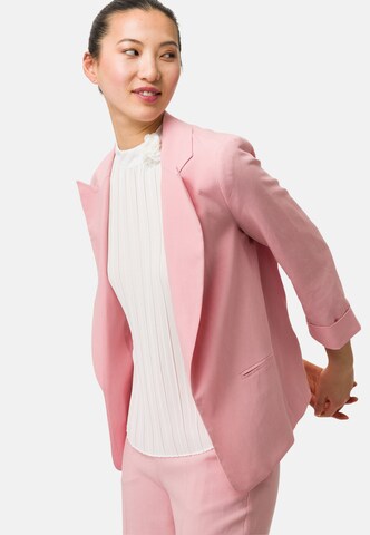 zero Blazer in Leinenmix in Pink: predná strana