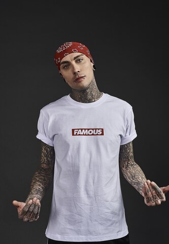 Mister Tee Póló 'Famous' - fehér: elől