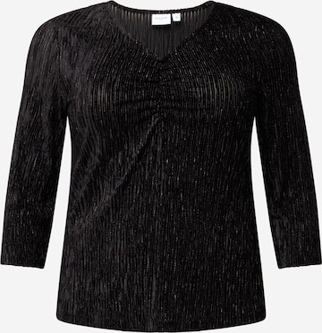 EVOKED Blouse in Zwart: voorkant