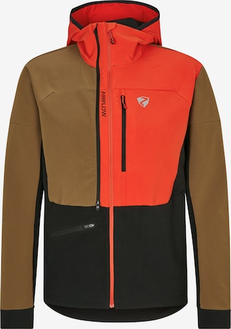 ZIENER Athletic Jacket 'NIKADO' in Brown: front