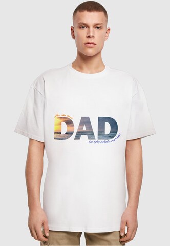 T-Shirt 'For The Best Dad' Merchcode en blanc : devant