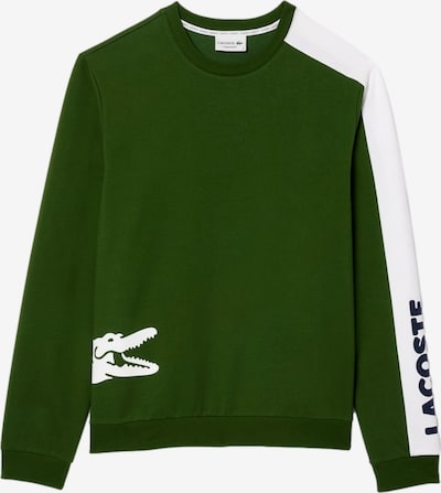 LACOSTE Sweat-shirt en vert / blanc, Vue avec produit