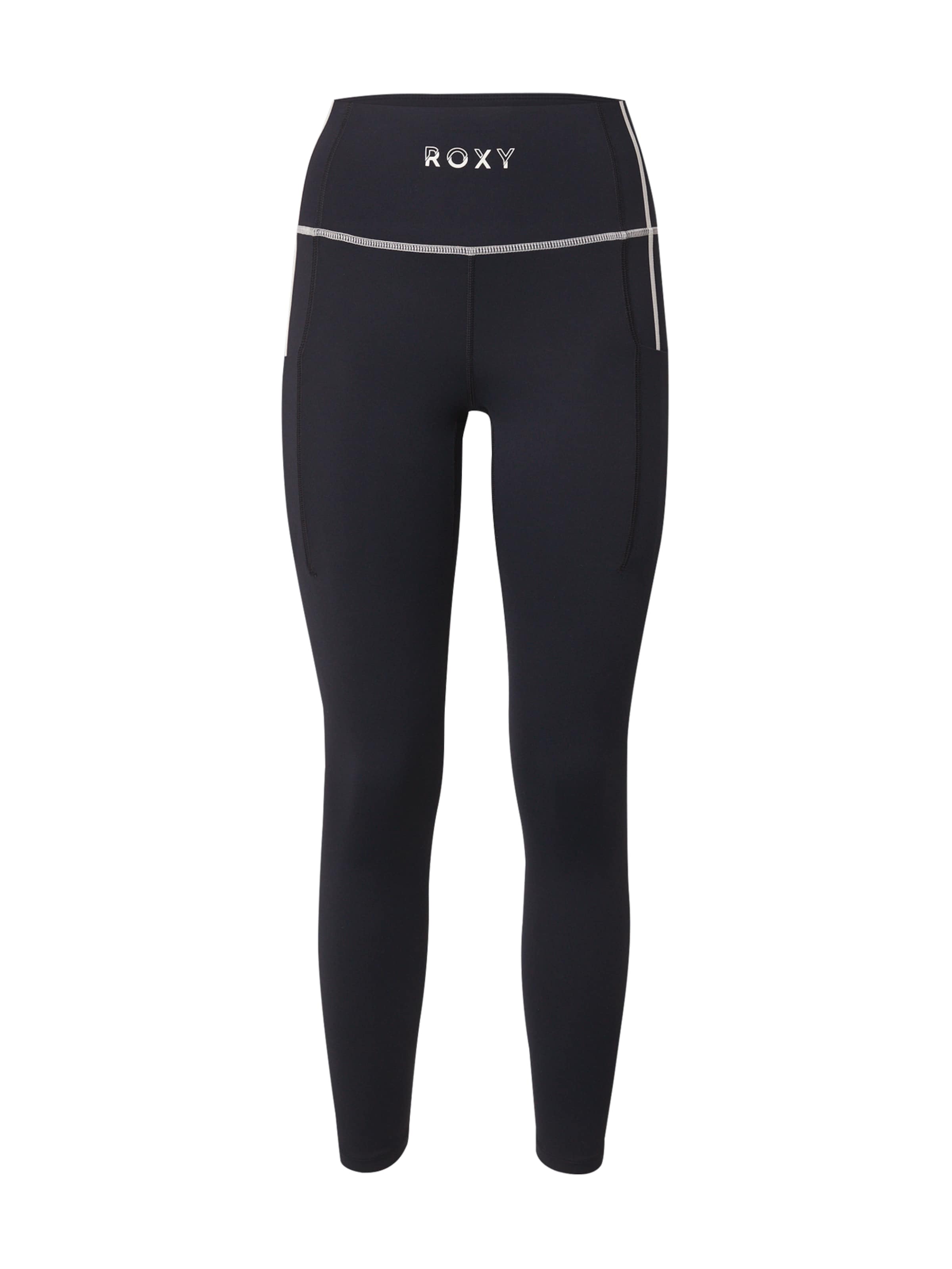 ROXY Skinny Fit Спортен панталон 'Bold Moves 2.0' в черно: отпред