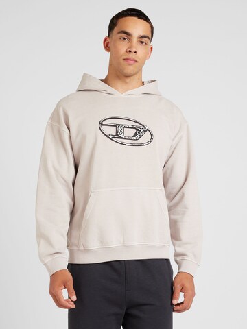 DIESEL - Sudadera en gris: frente