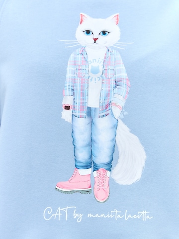 Cat e Lolette - Sudadera 'Country Cat' en azul