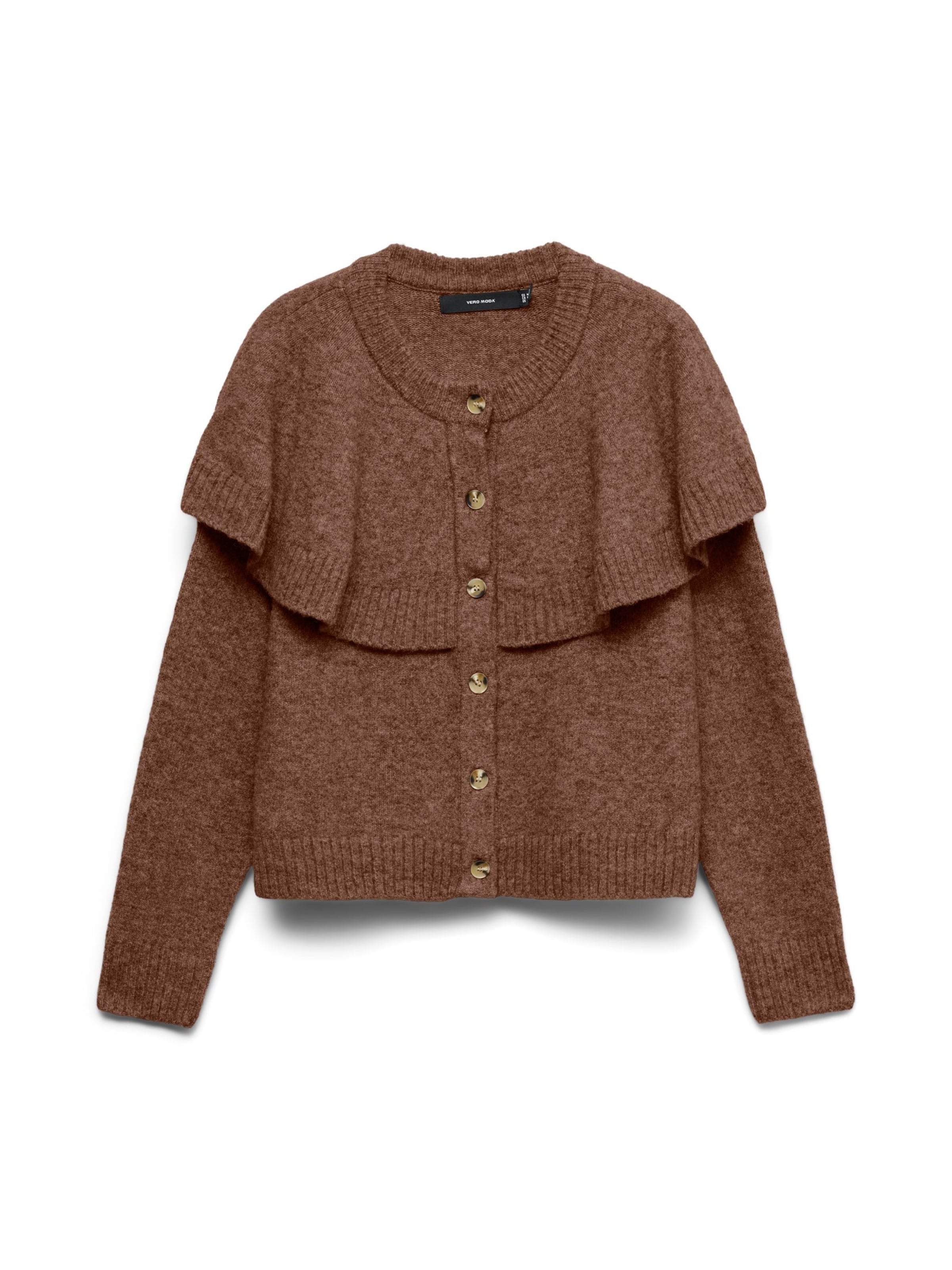 VERO MODA - Cárdigan en marrón: frente