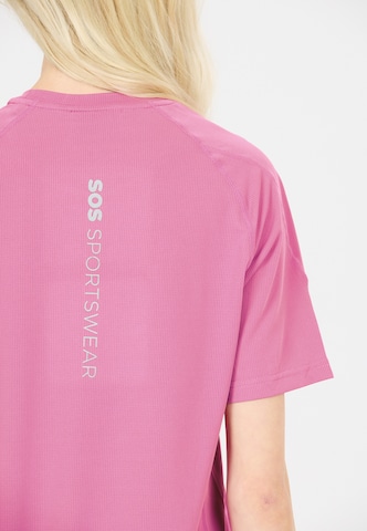 SOS Performance shirt 'Pillar' in Pink