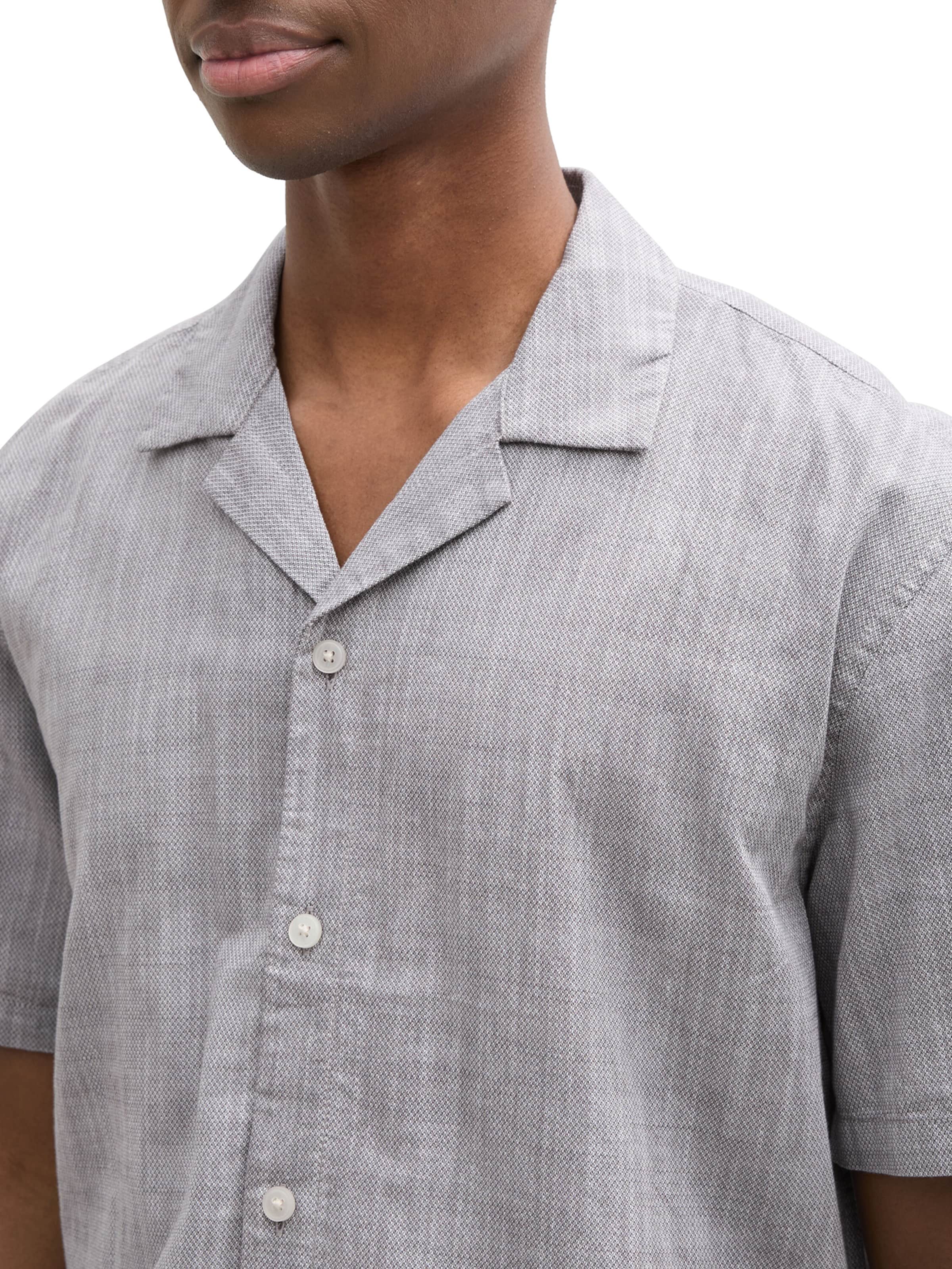 TOM TAILOR DENIM Средняя посадка Рубашка в Серый