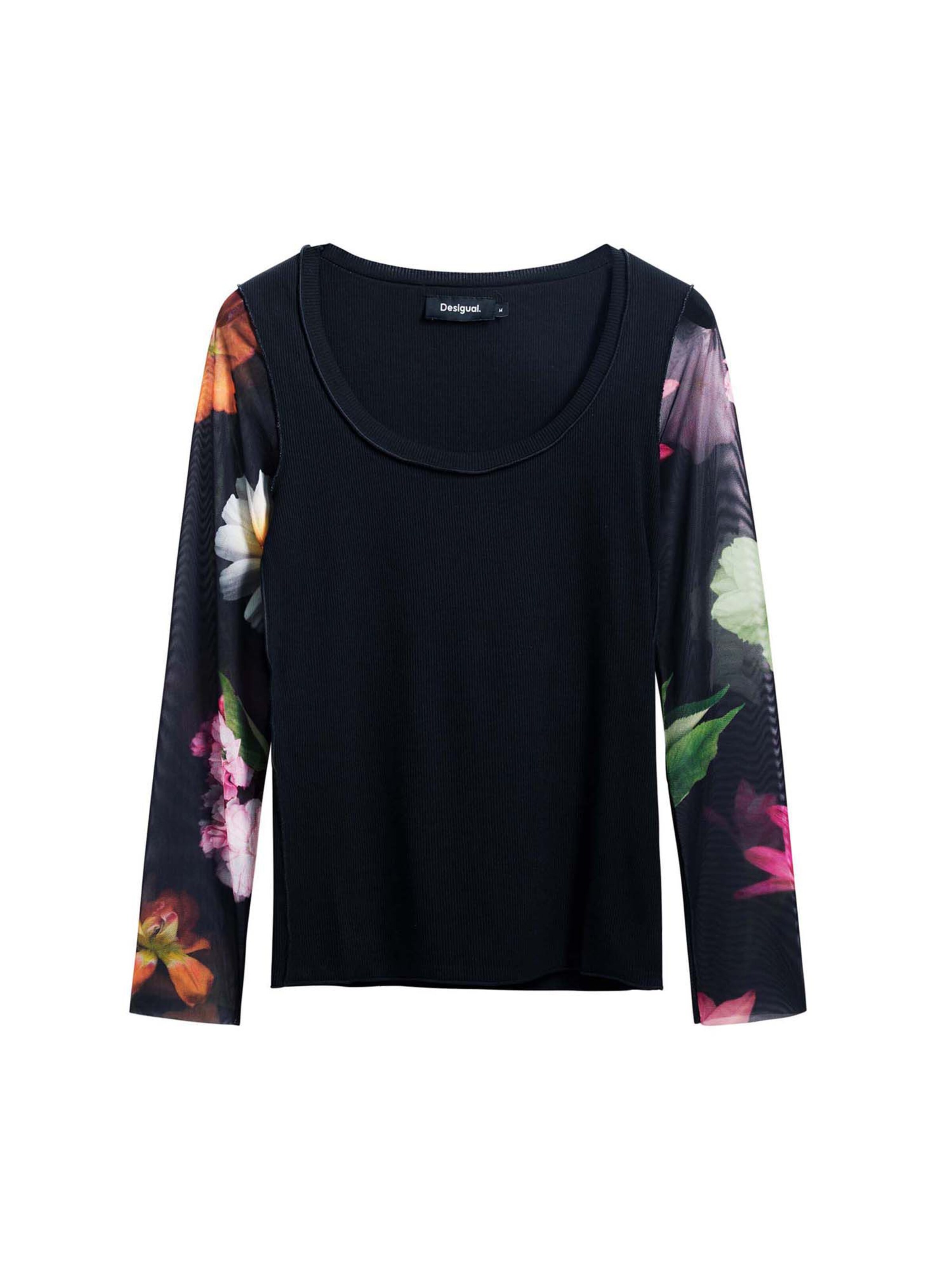 Desigual Tričko – černá: přední strana