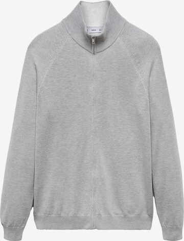 MANGO MAN Knit Cardigan 'Tenc' in Grey: front