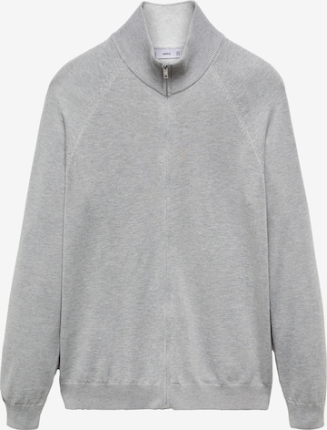 MANGO MAN Knit Cardigan 'Tenc' in Grey: front