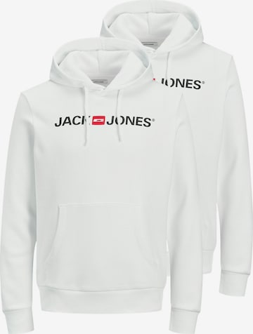 JACK & JONES Sweatshirt 'Corp' in Weiß: Vorderseite