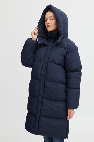 Manteau d’hiver 'Elice' Oxmo en bleu : devant