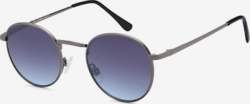 styleBREAKER Sonnenbrille 'Sonnenbrille Pantobrille rund' in Grau: Vorderseite