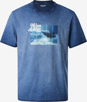 Salsa Jeans Shirt in Blauw: voorkant