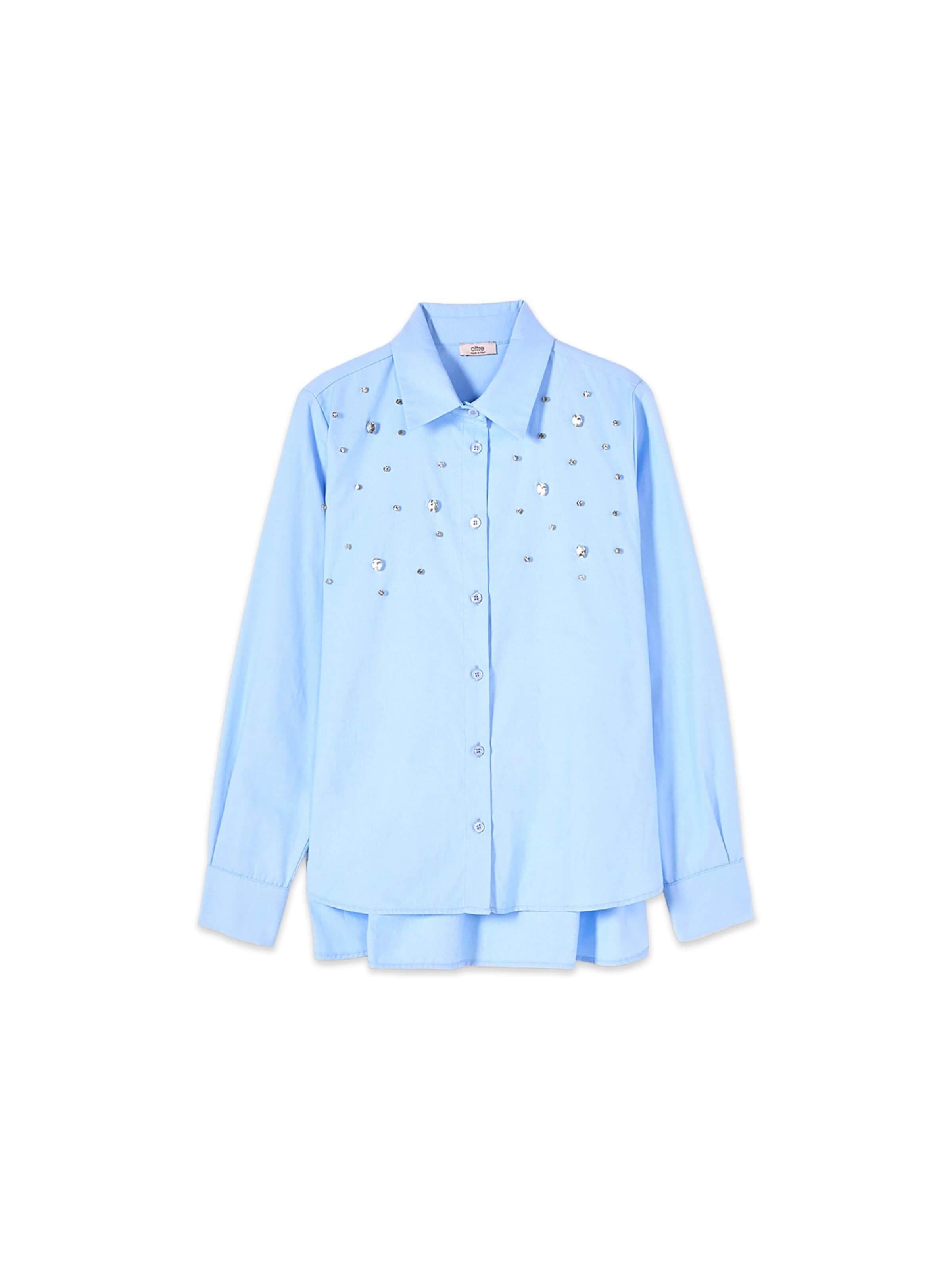oltre Bluse‌‌‌‌‌‌‌ in S in blau, Produktansicht