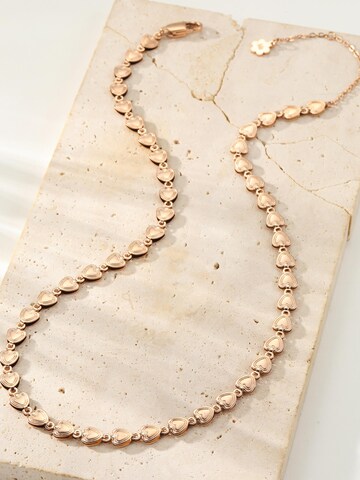 Hey Happiness - Cadena 'Heart Link Choker' en oro
