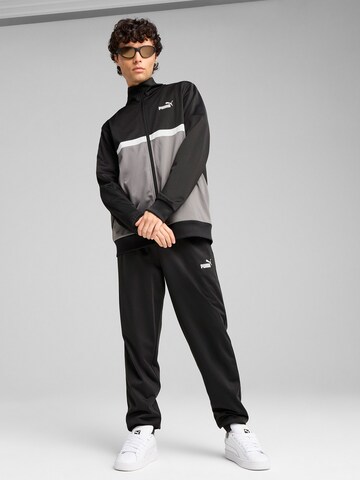PUMA Trainingsanzug in Schwarz: Vorderseite