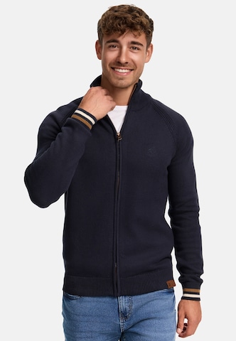 INDICODE JEANS Knit cardigan 'Arutemia' in Blue: front