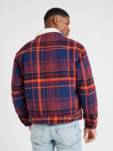 LEVI'S ® Преходно яке 'Plaid Vintage Fit Sherpa Trucker' в синьо