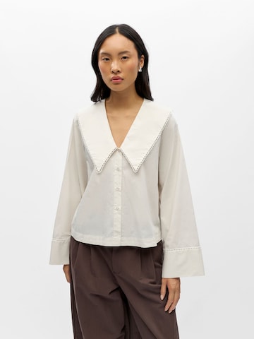 Camicia da donna 'OBJHope' di OBJECT in bianco: frontale