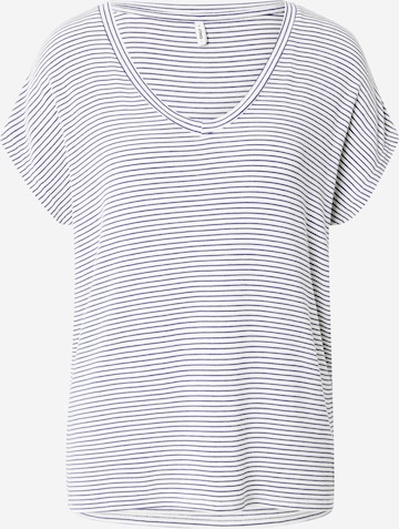T-shirt 'ONLTINE' ONLY en blanc : devant