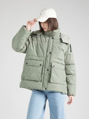 ONLY Winter Jacket 'NORA' in Green: front