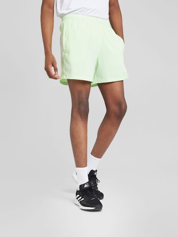 ADIDAS PERFORMANCE Regular Workout Pants 'Own The Run' in Green: front