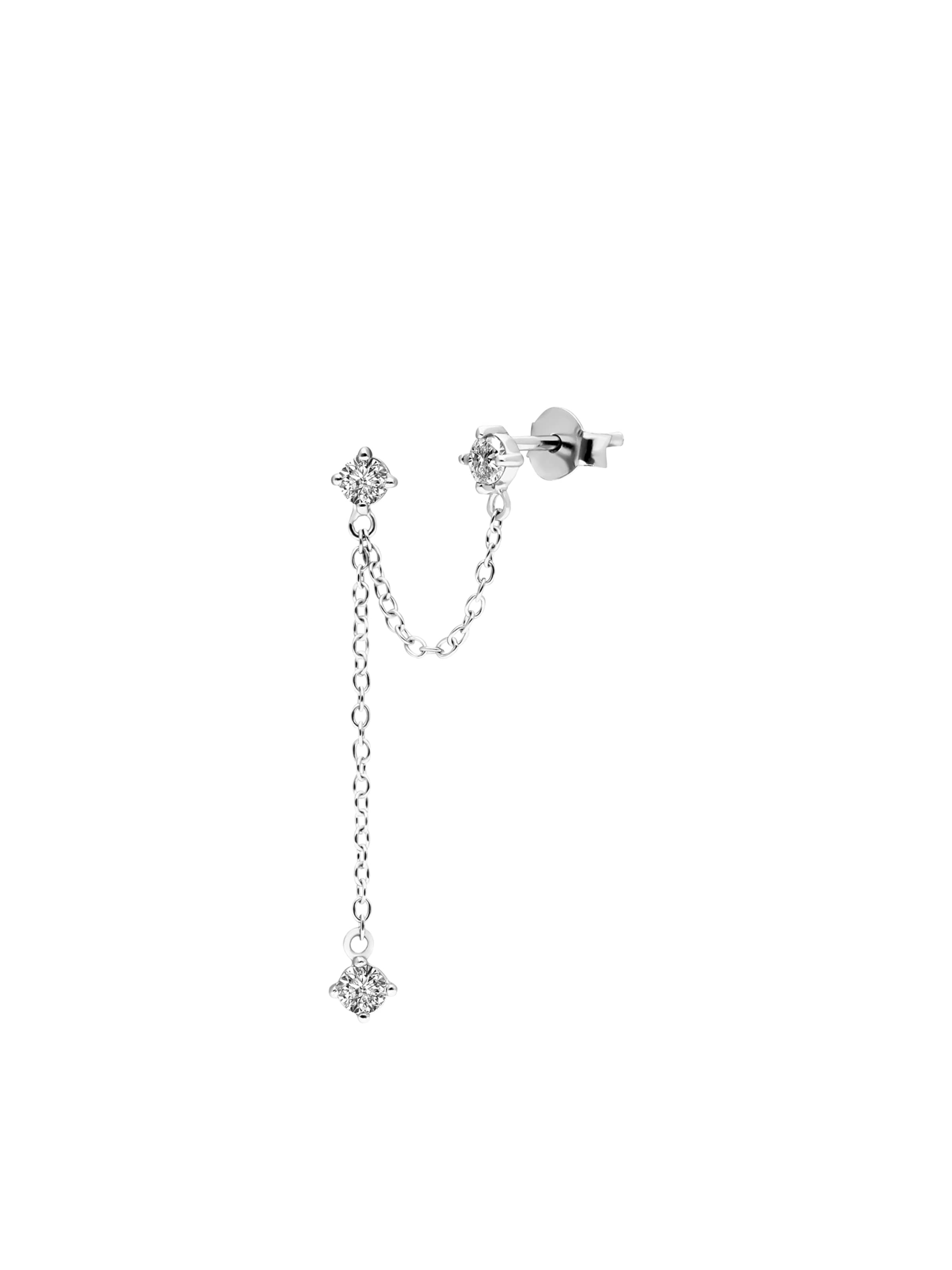 Lucardi Oorbellen in Zilver: voorkant