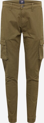 Pantalon cargo Denim Project en vert : devant