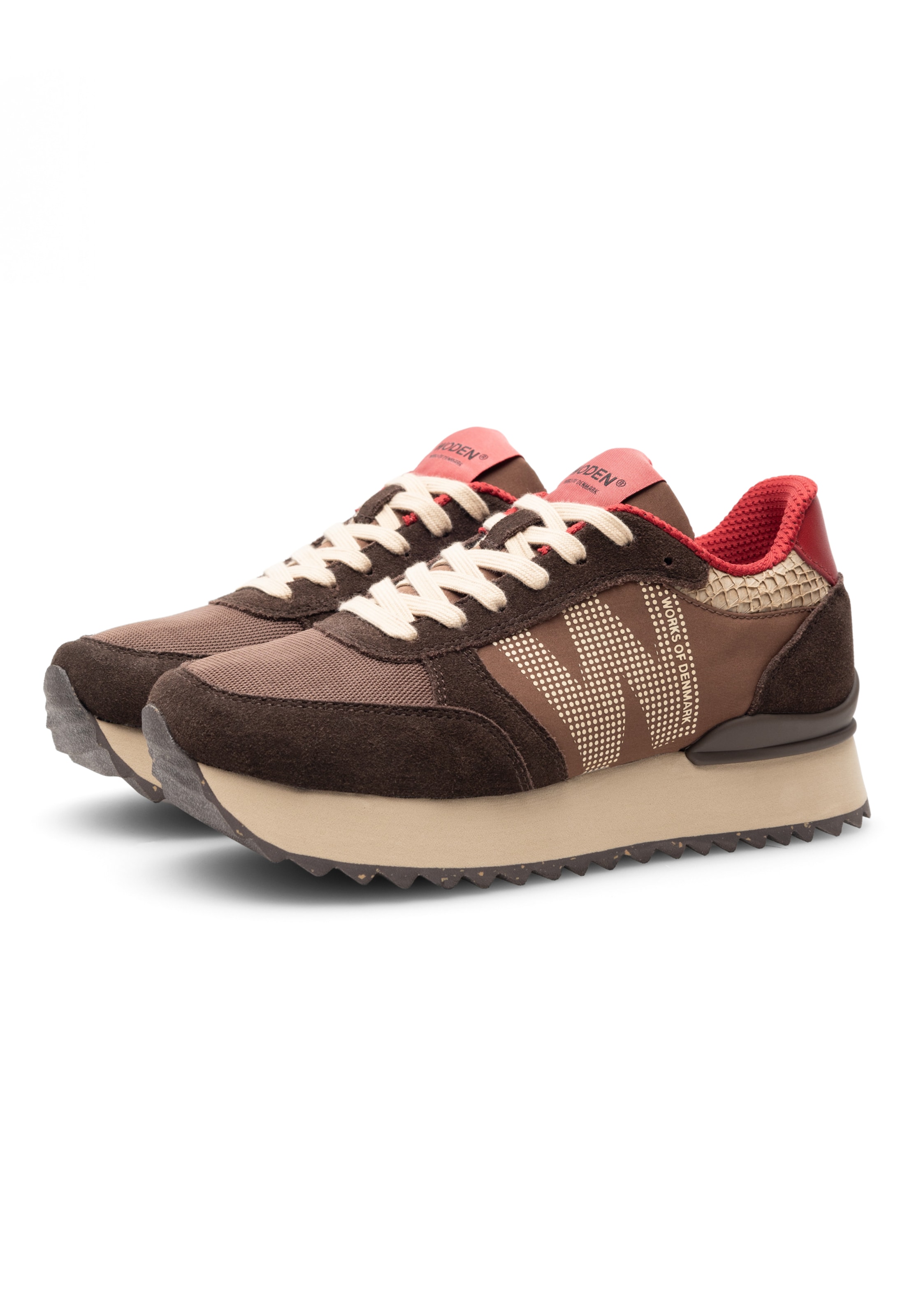 Baskets basses ' Ronja' WODEN en marron