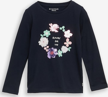 TOM TAILOR Shirt in Blauw: voorkant