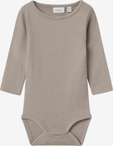 NAME IT Sparkedragt/Body i beige: forside