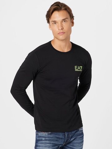 EA7 Emporio Armani Shirt in Black: front