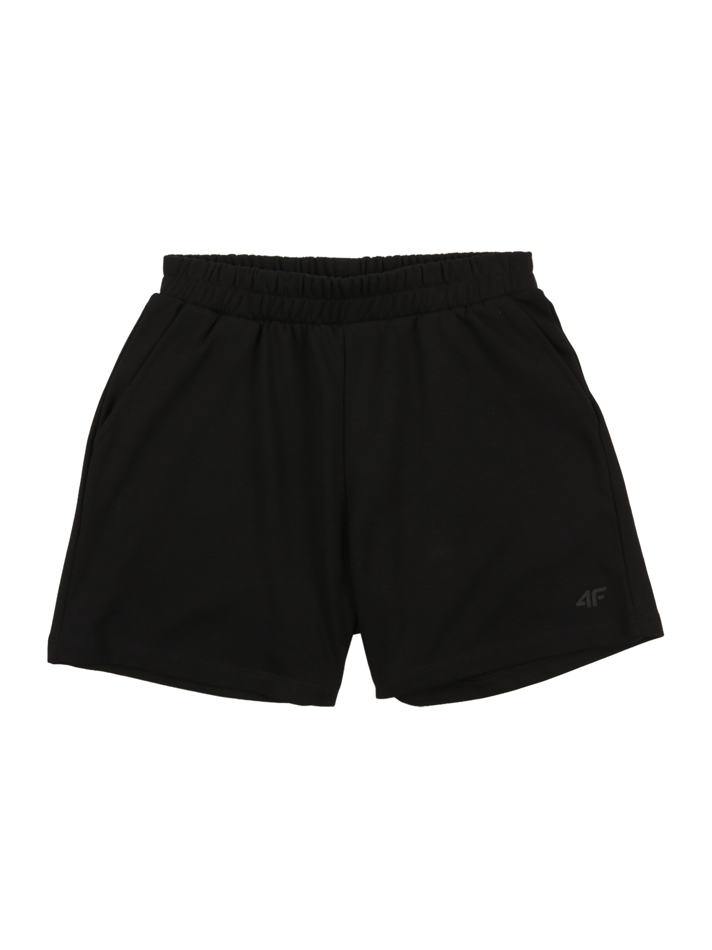 4F Junior - Regular Calças de desporto em preto: frente