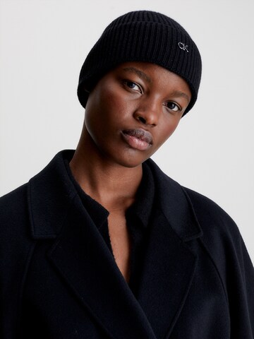 Calvin Klein Beanie in Black: front