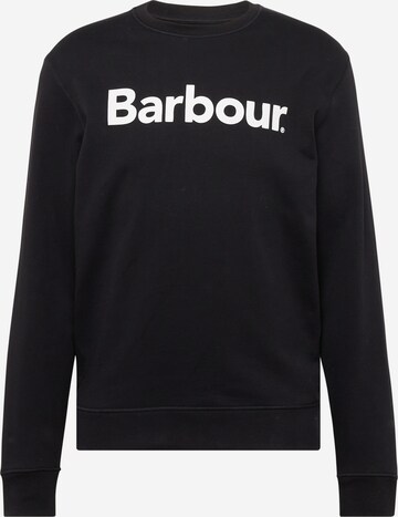 Barbour Sweatshirt in Zwart: voorkant