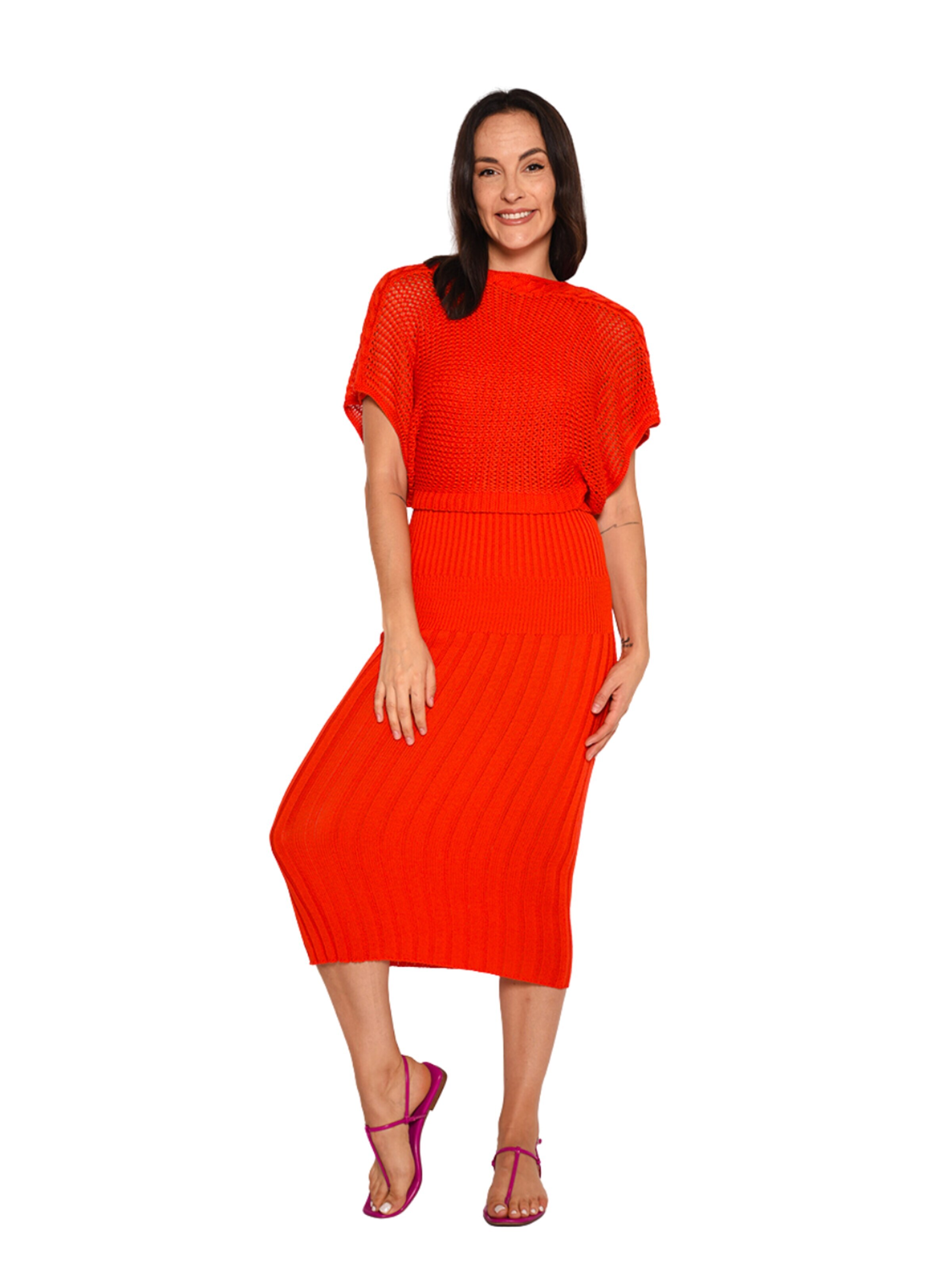 Süel knitwear Gebreide top 'Birthday' in Rood