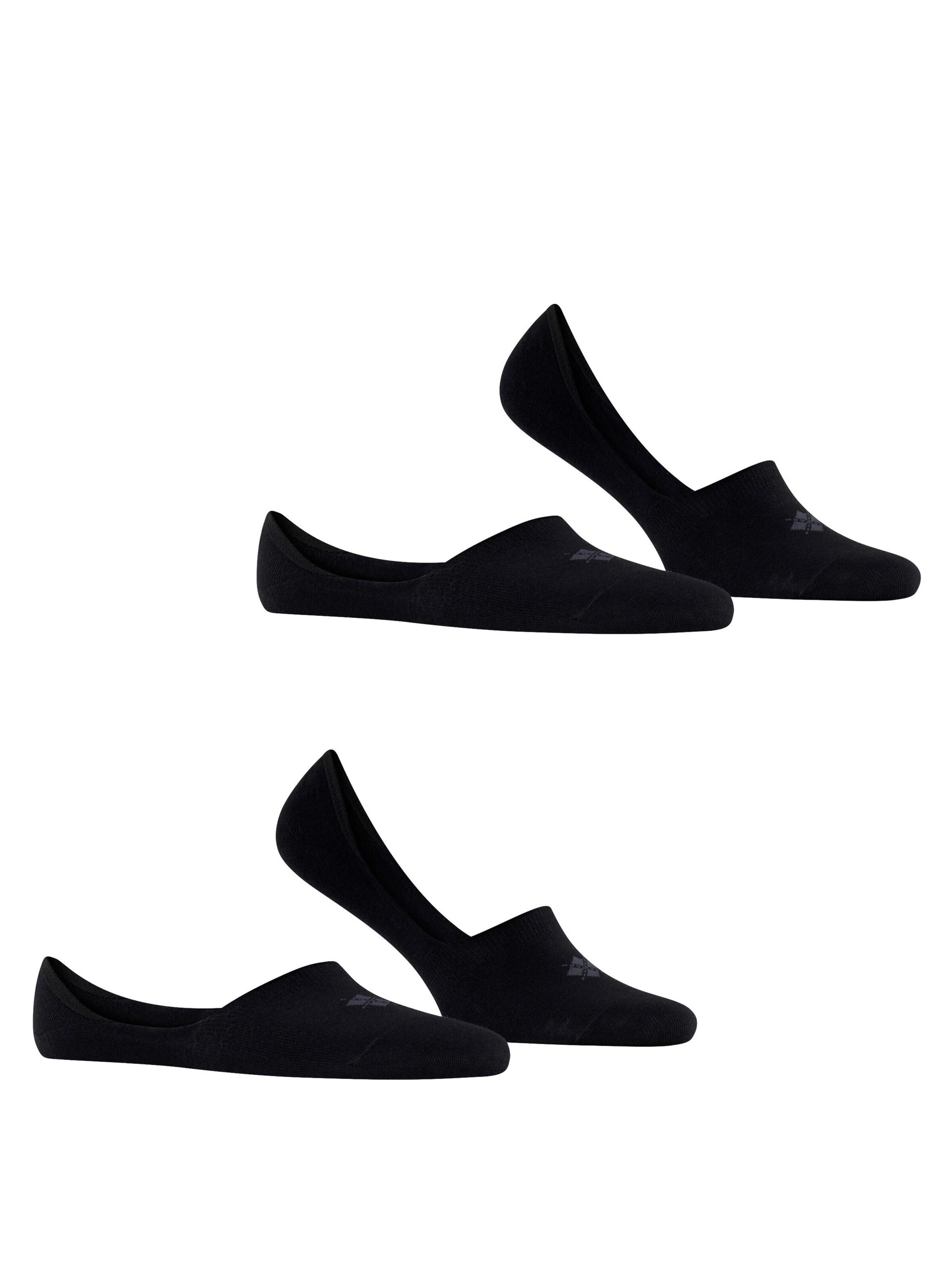 BURLINGTON Ankle Socks 'Everyday 2-Pack' in Black