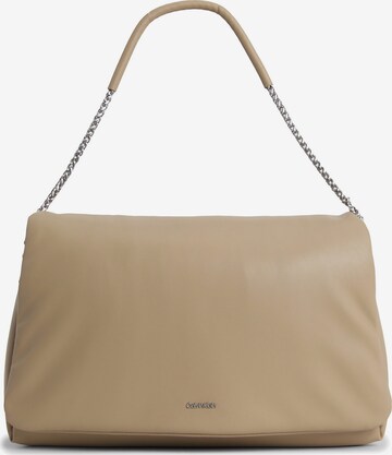 Calvin Klein Shoulder bag in Brown: front