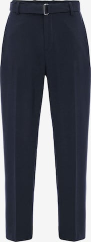 Pantalon à plis Antioch en bleu : devant