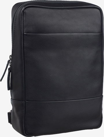 LEONHARD HEYDEN Crossbody Bag 'Hamburg' in Black: front