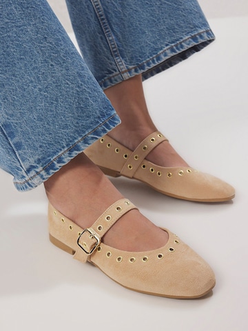 Ballerines à lanières Trendyol en beige