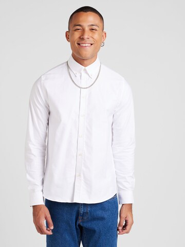 Les Deux - Ajuste regular Camisa 'Konrad' en blanco: frente