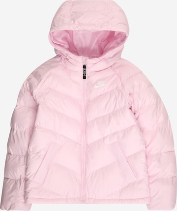 Nike Sportswear Зимно яке в розово: отпред